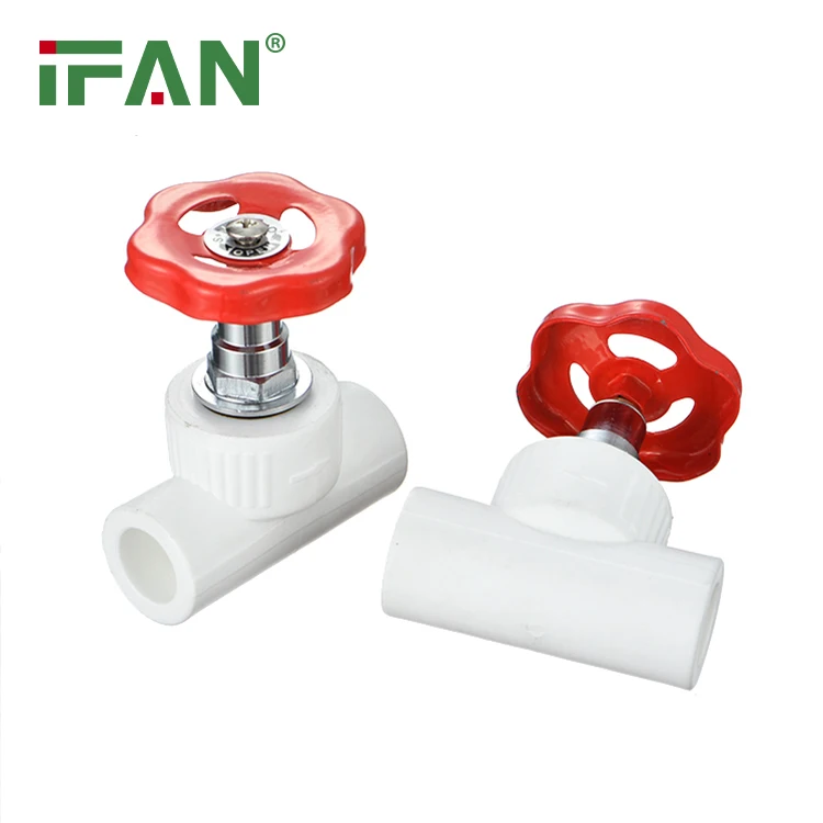 Plastic Ppr Stop Gate Valve for Hot Cold Water and Home Plumbing Straight Stop Valves pp Stop Valves