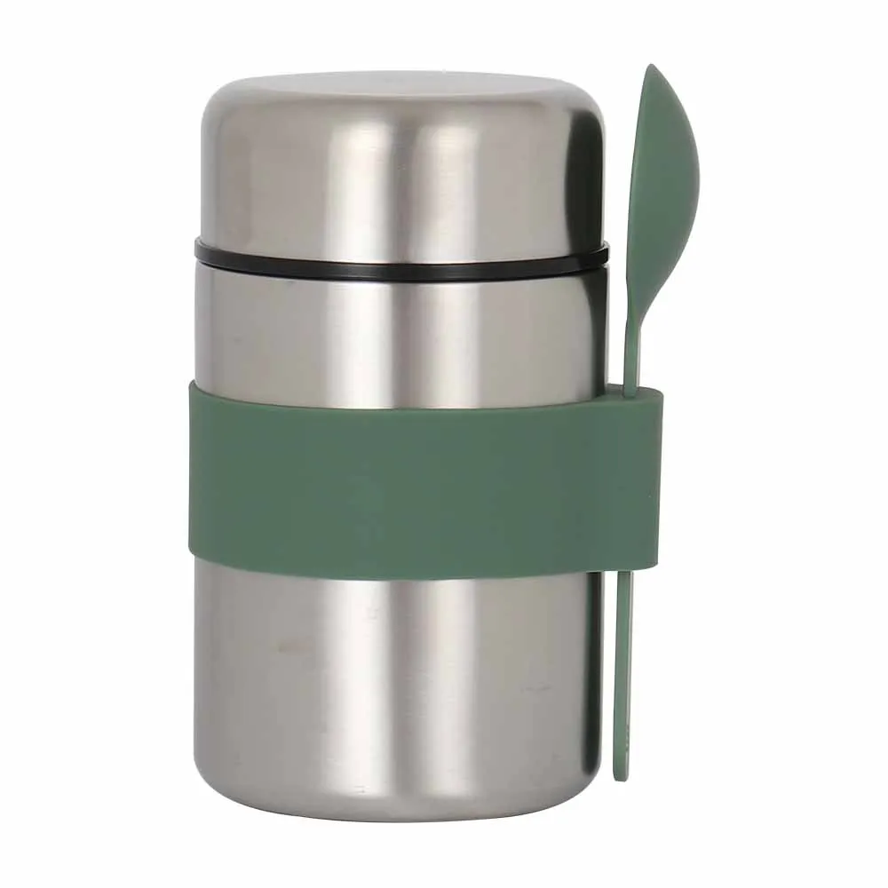 400ml  Keep Hot and Cold Double Wall Stainless Steel Insulated Food Flask Jar for Kids with Spoon