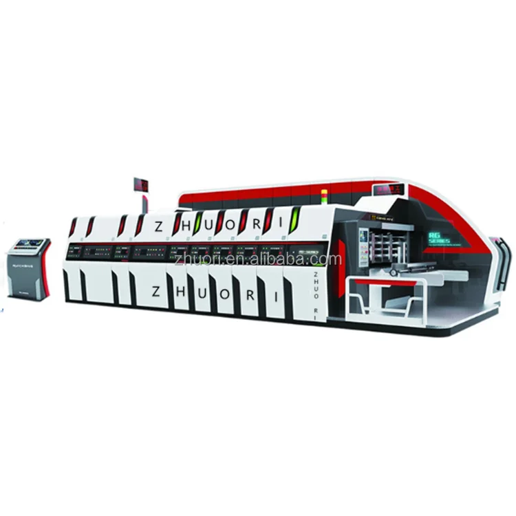 Easy to Flexographic Carton Box Printing Machine Pizza Boxs Corrugated Paper Cardboard Box Flexo Printer Printing Making Machine