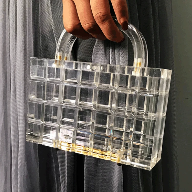 Wholesale Trendy Party Acrylic Transparent Bag Women Evening Bag Clear