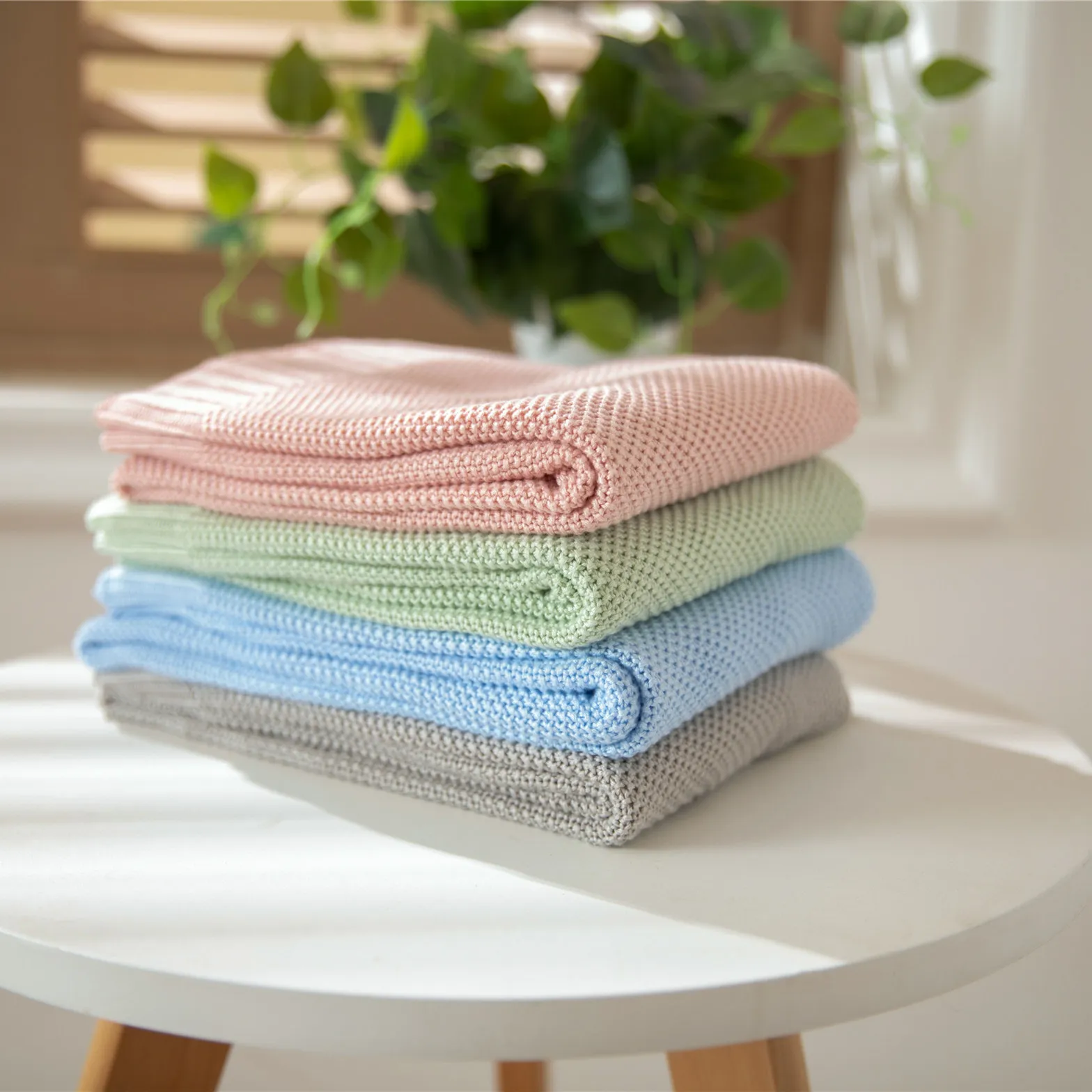 Akt Lightweight Bamboo Fiber Knitted Blanket for Summer Oeko-Tex details