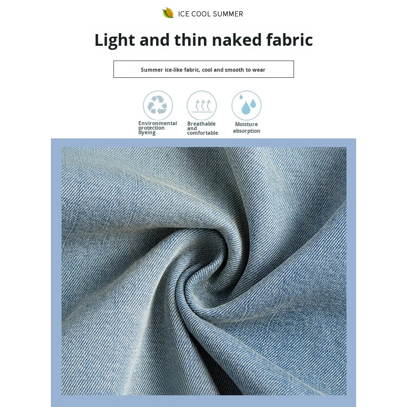 Denim Fleece-lined Women's Autumn Winter New High Waist Drapey Loose Straight Slimming Petite Wide-leg Quick Dry Vintage