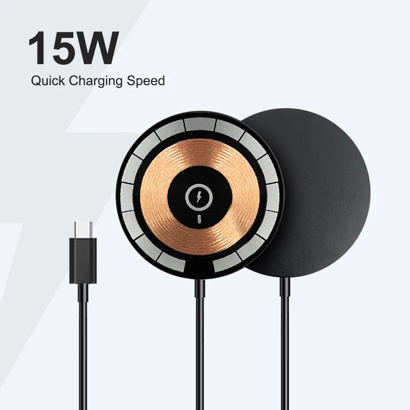 Wireless Charger With Usbc,15w Max Fast Charge Wireless Charging Pad