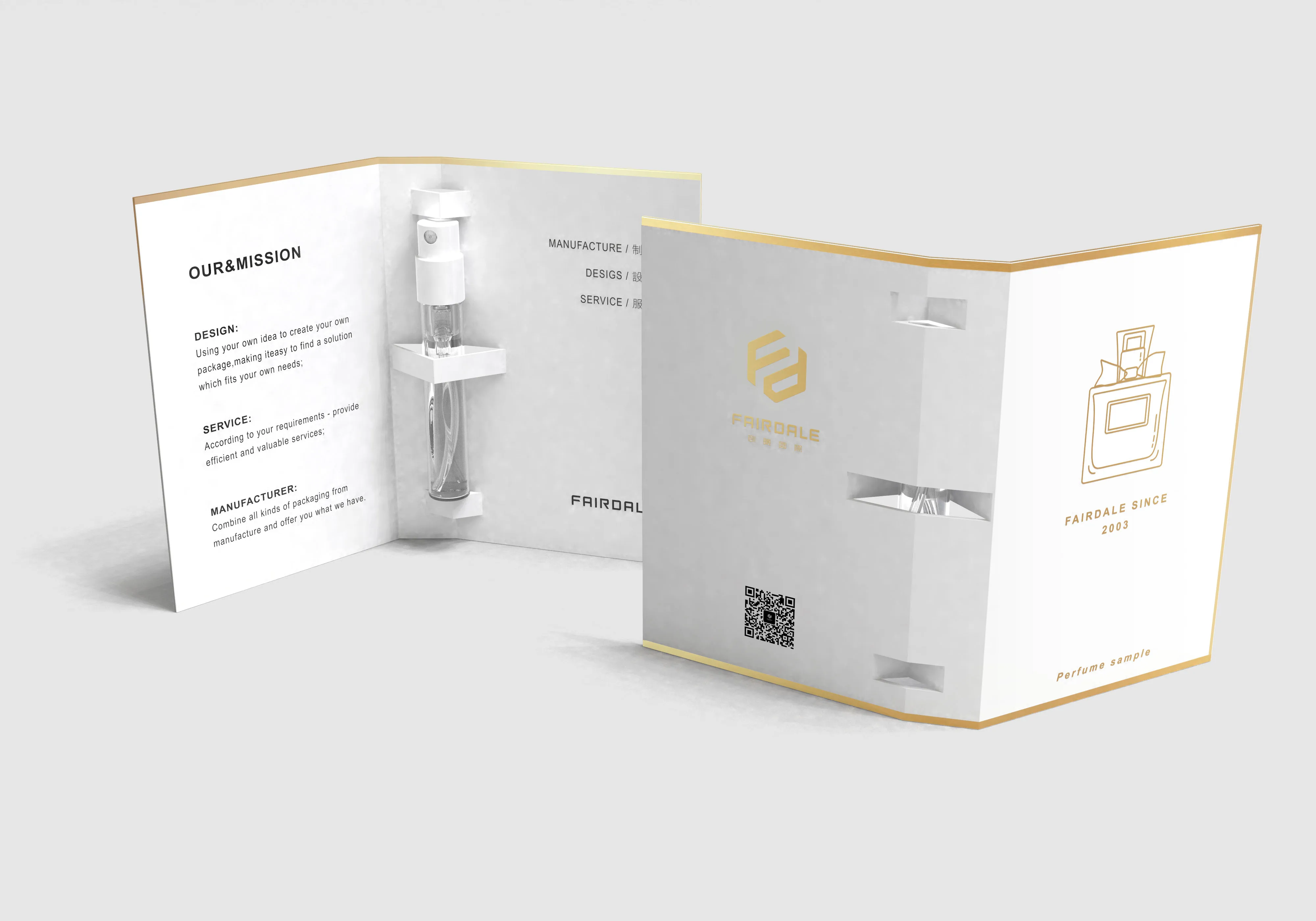 卸売ミニテスター2ml 3ml 5ml圧着キャップ空ガラススプレー