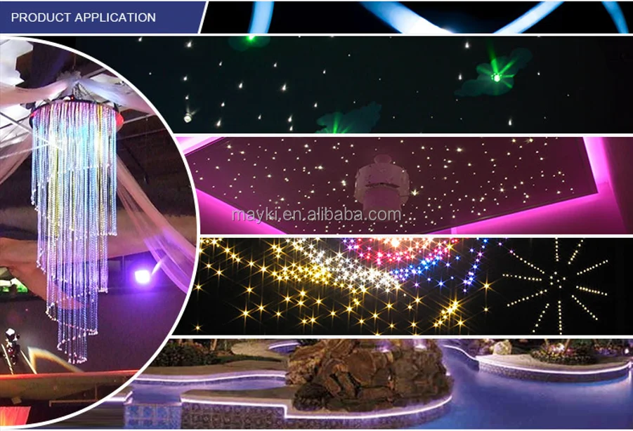 Sensory Room Led Fiber Optic Chandelier Curtain Waterfall Light Sparkle ...