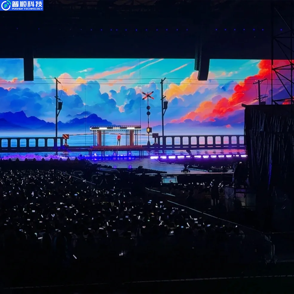 Pushunled P5 Full Colour LED Display Shock Resistant Rental for Movies P1.953 Exhibition Hall Video Wall Pantalla