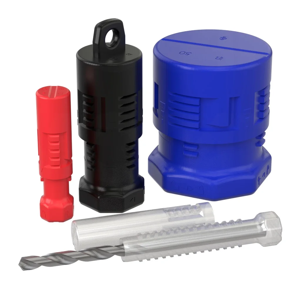 Transparent Big Diameter Cnc Tools  Twistpack Ratchet Length Drill Bit Round Telescopic Plastic Packaging Tubes
