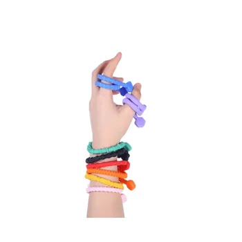 New Children's Sensory Soft Worry Stone Toy Food Grade Silicone Stick for Decompression Stress Relief Jewelry Making Toy