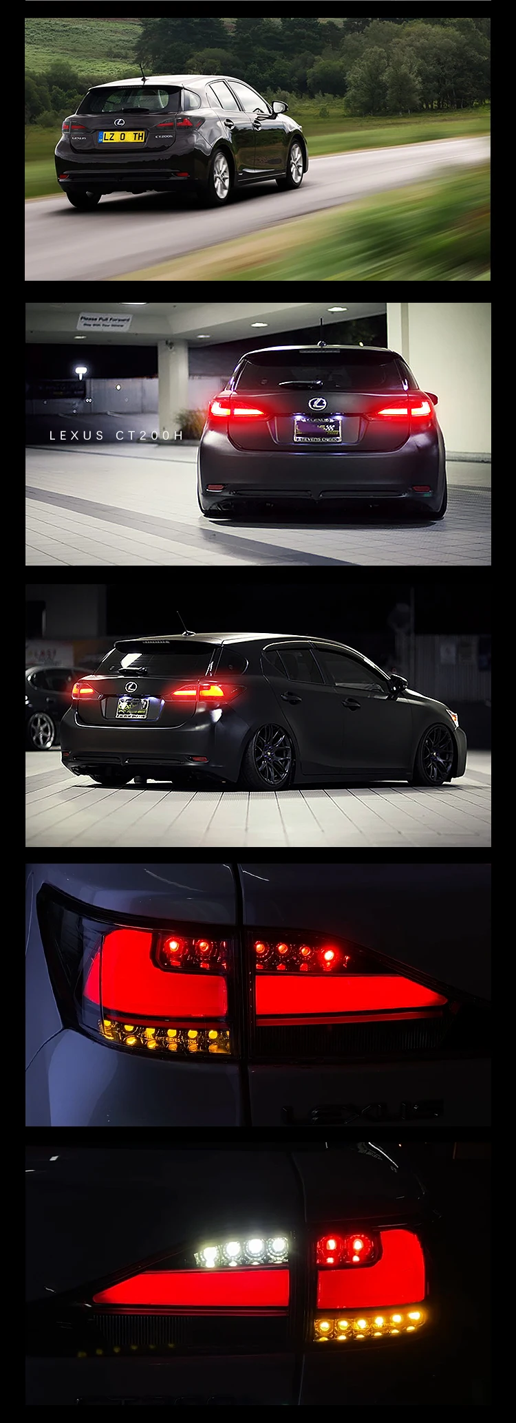 Super Q Taillight Tail Lamp Double Astern For Lexus Ct200h 2011-2016 Tail  Lights Rear Lamp Led Drl+brake+park+dynamic Signal - Buy Led Taillight Have  Goods In Stock For Lexus Ct200h,For Lexus Ct200h Tail