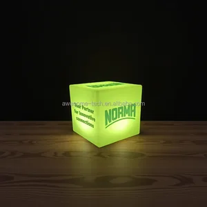 Outdoor LED Square Lighting UV & Silk Screen Printing Color Changeable Furniture for Outdoor Event