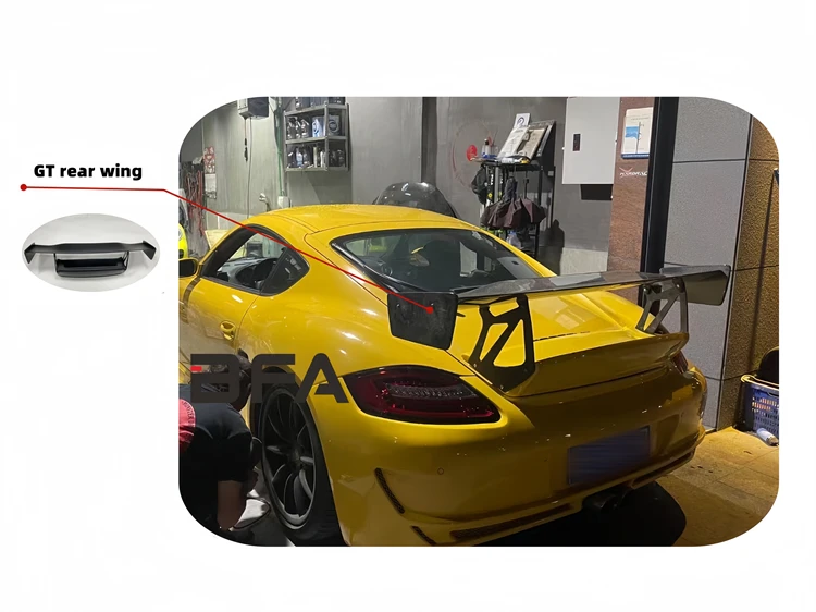 Cayman R Wing Porsche Cayman 987.1 987.2 Carbon Fibre Rear Wing Spoiler - Upgrade GT ...