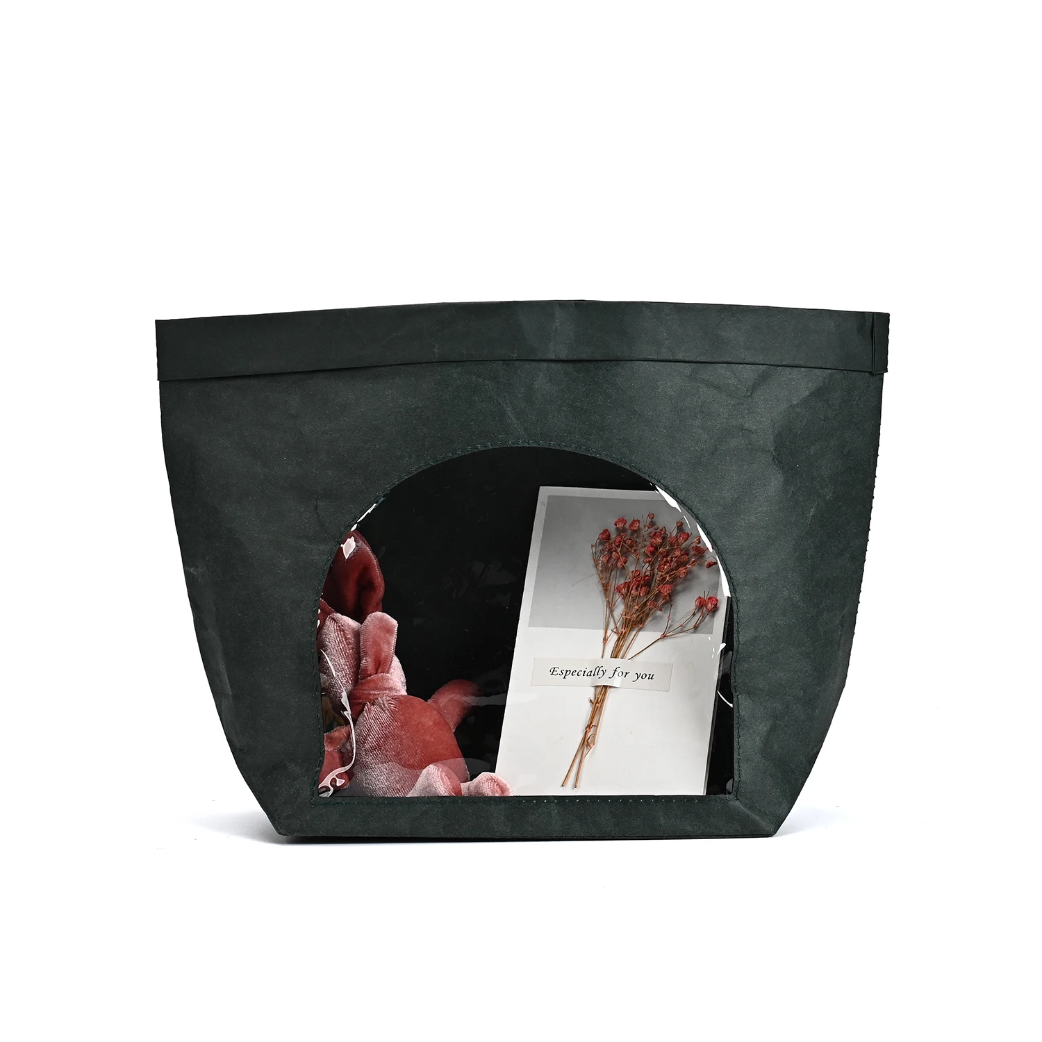 Best-Selling Custom Reusable Washable Kraft Paper Tote Case Protectors High Quality Letter Pattern Shopping Bags factory