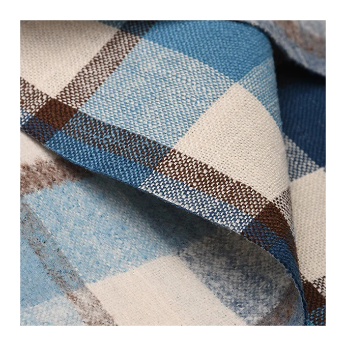 Оптовая продажа 55% лен 45% хлопчатобумажное платье одежда из хлопка и льна в клетку хлопчатобумажная