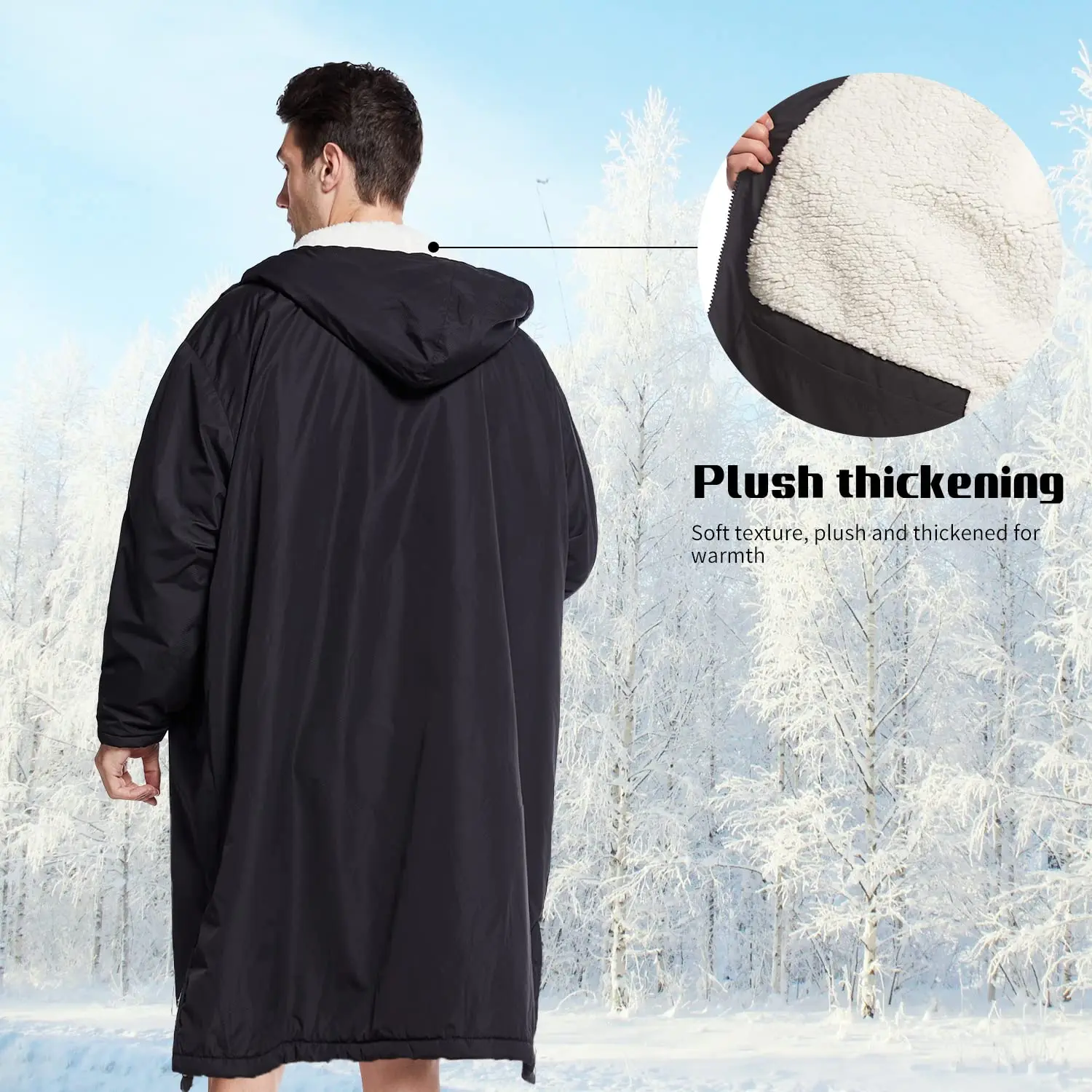 Wholesale Youth Windproof Warm Oversized Hooded Surfing Changing Robe ...