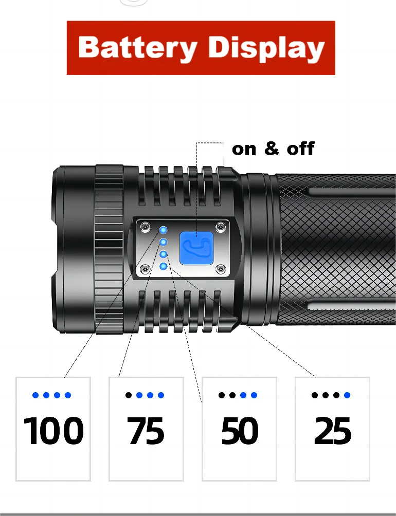 Most Powerful Led Diving Flashlight 2000 Lumens 3 X T6 Diving Led ...