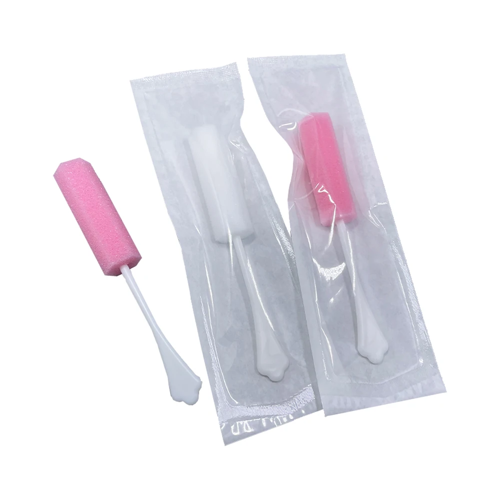 Disposable Polyurethane Colorful PU Sponge Swabs After Sex Medical Vaginal Foam Brush Cleaning Brush Round Cleaning up Brush