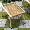 1[Footrest]Natural wood color