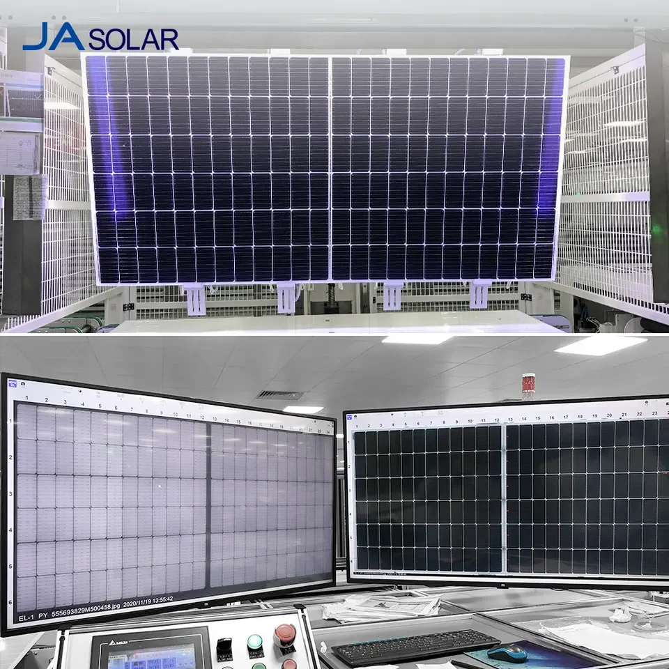 EU Hot Selling JA Solar Panel 550w 545w 500w Panneaux Solaires 555w Half Cells 11BB Solar Modules supplier