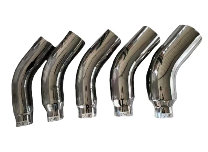 Versatile Stainless Steel Elbow 45° Degree Bend Exhaust Pipe Polished 19 51mm