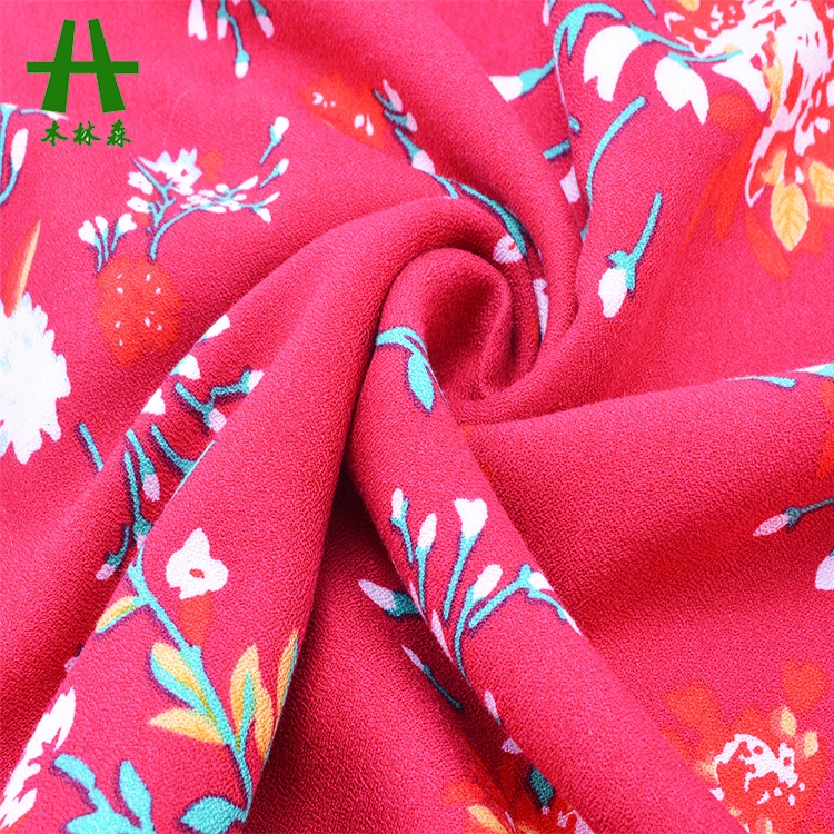 Mulinsen текстиль 40s вихревой Печатный тканый мох креп вискоза ткань