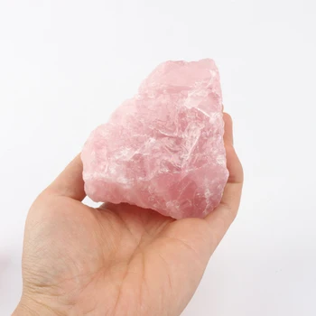 Natural crystal Stone Raw Rose Quartz Rough Mineral Crystal Quartz healing For Decoration