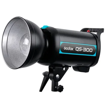 GODOX QS300 300W 110V/220V Photography Strobe Flash Studio Head Light Lamp Hi Duration Studio Flash Light for Camera DSLR