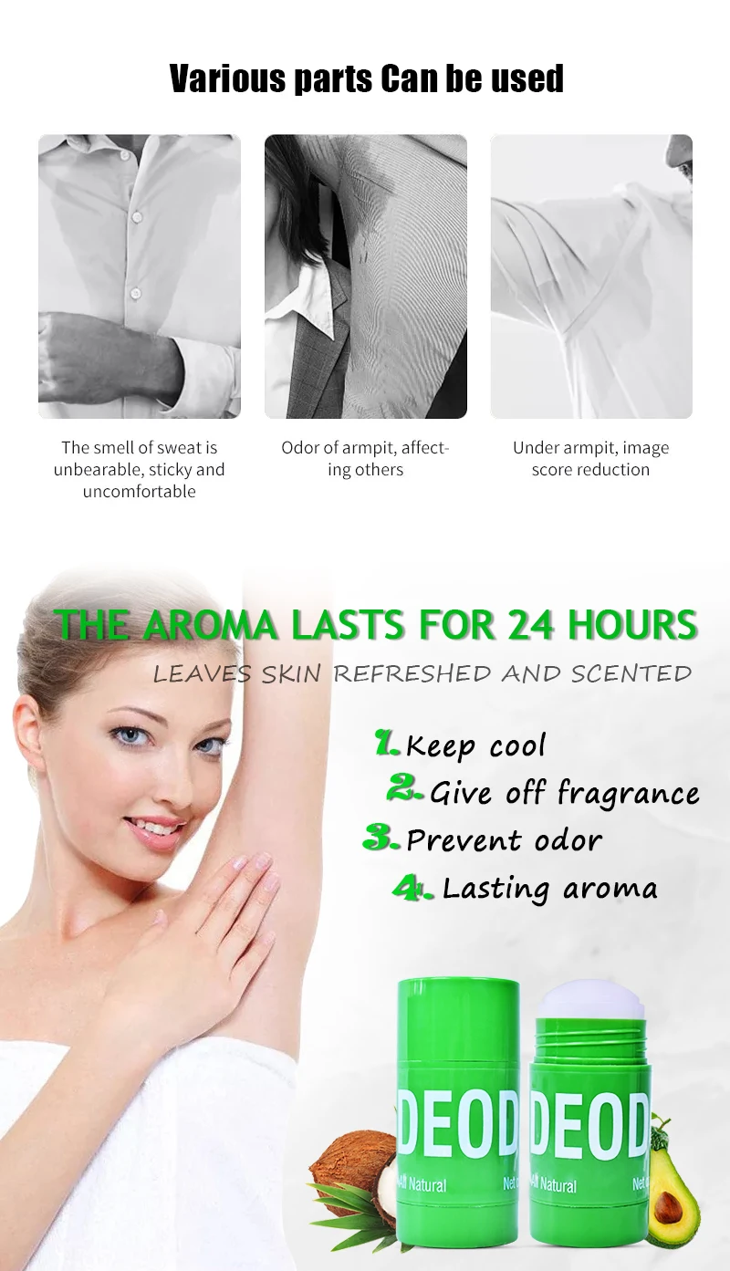 Natural Plant Organic Menoutdoor Stick Style And Deodorant