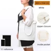Blanco/35W x 40H+cremallera +bolsillo interior