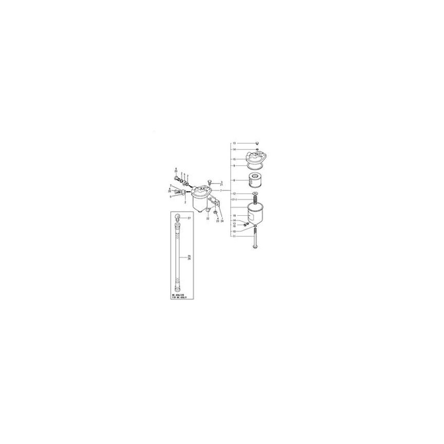Factory Price Center Bolt 123325-35110 for Yanmar 6HAL2 6HAL2-WHT Engine Wholesale Engine Parts