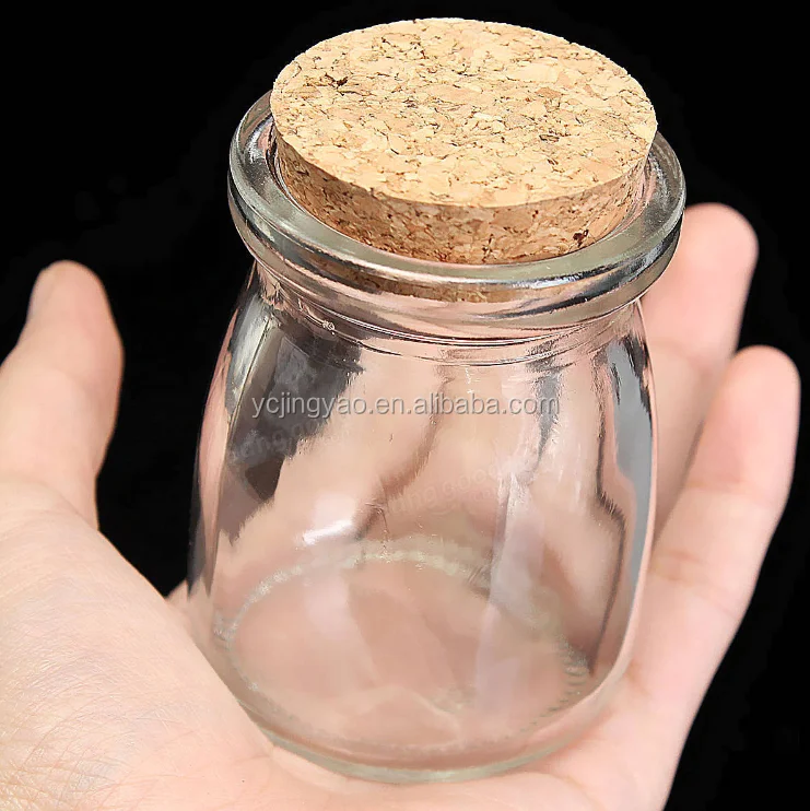 Mini Small Clear Glass Storage Jars Bottle Vial Container with Cork Stopper