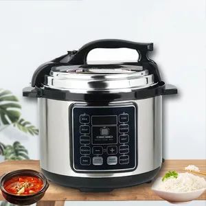 Customizable 5L/6L Household Stainless Steel Multifunctional Pressure Cooker Electric Rice Stew Cooking German LED Display