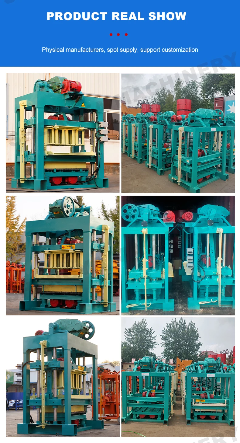 SHENGYA New Design QTJ4-40 Semi Automatic Block Making
