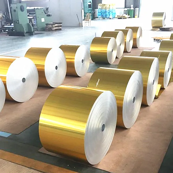 Golden Hydrophilic Aluminum Foil Fins - China Color Coated