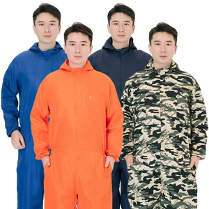 Wholesale Custom Men Coveralls Mechanic Work Jumpsuit Multi Pockets Overalls Long Sleeve Workwear Coverall Uniform