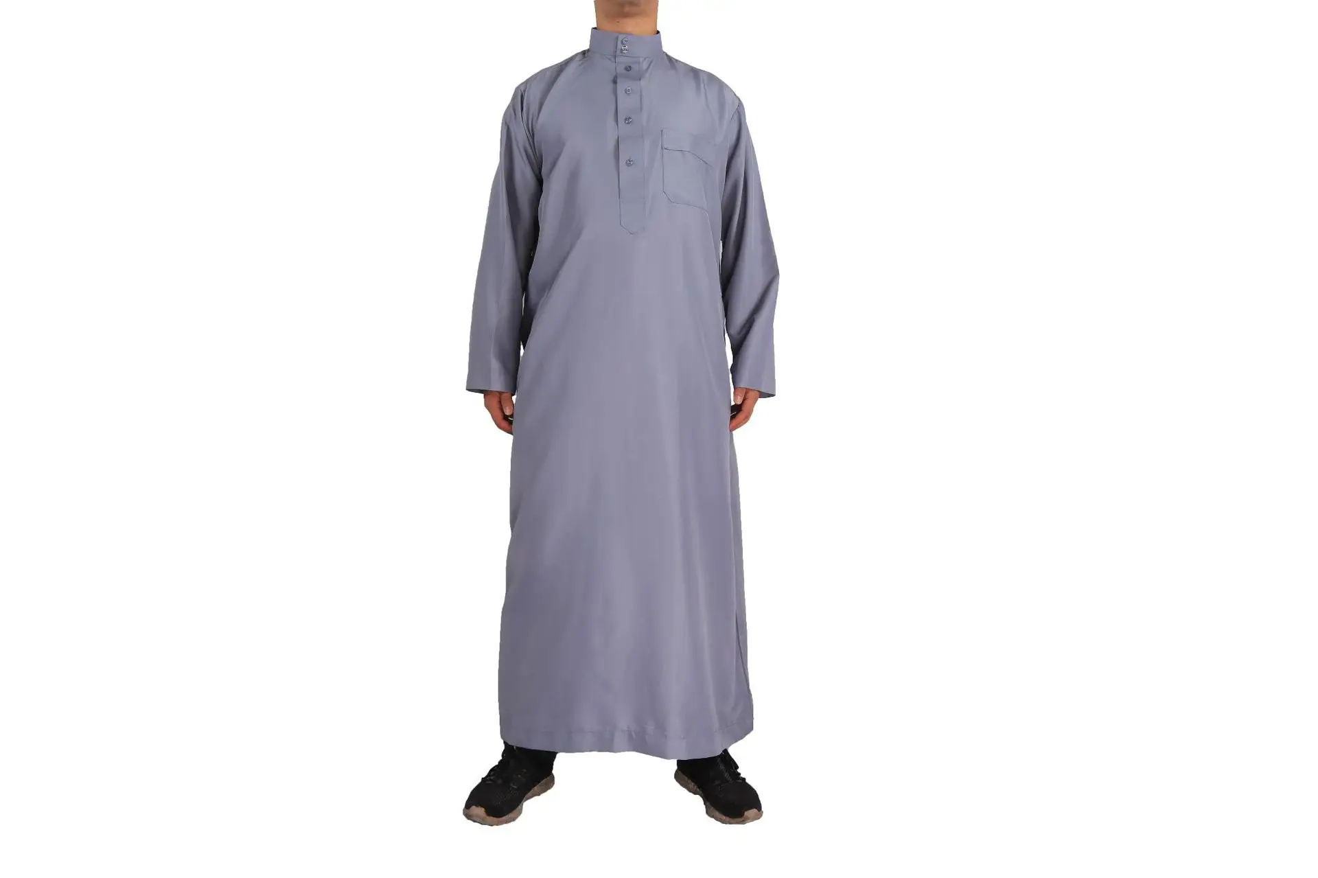 Wholesale Qatar Style Men's Robes Cheap Viscose Islamic Wear Saudi Thobe for Men