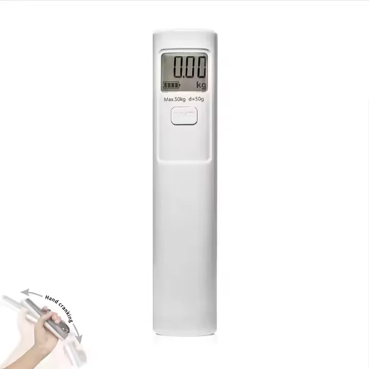 Balance à bagages portable 50 kg électronique numérique pour voyage, sans piles, à secouer manuellement OW-BF05