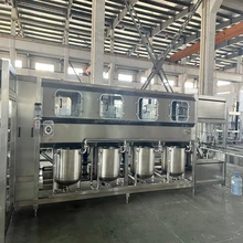 Fully automatic 5 gallon bottle high pressure washing machine for 5 gallon filling line