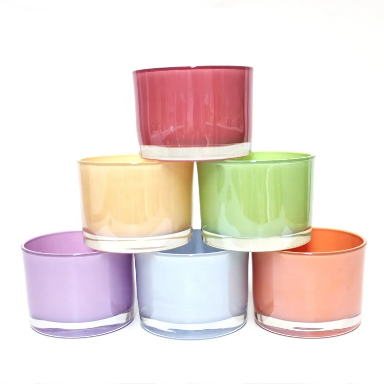 Custom Made 380ml Large Colorful Bcandle Jar With Lid And Box Buy Extra Large Candle Jar,Large