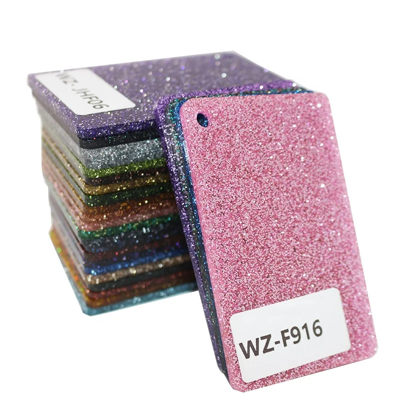 3mm Thickness Glitter Acrylic Sheet Sparkle Cast Acrylic Board with Cutting Service for Interior Decoration and Furniture DIY