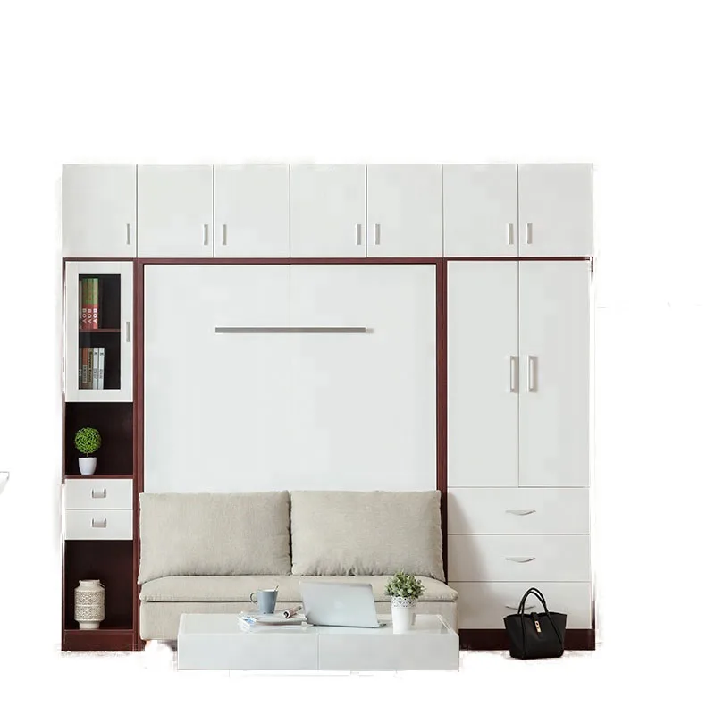 Factory Price Smart Invisible Foldable Wall Bed with Sofa
