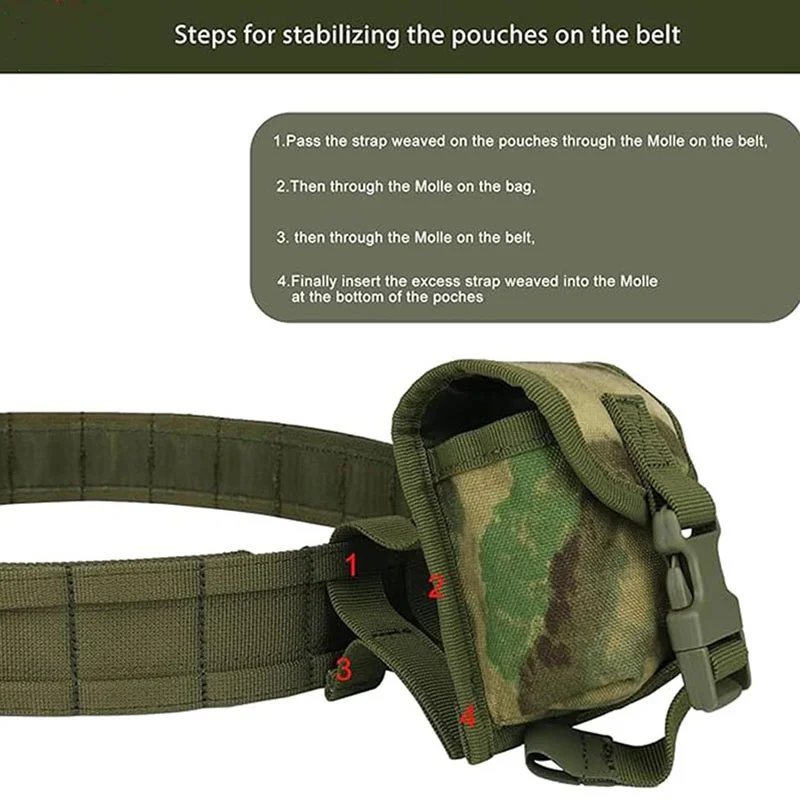 Sport Enthusiasts Adjustable Modular Equipment Durable Duty Belt Quick-Release Tactical Belt Multifunctional Tactical Belts