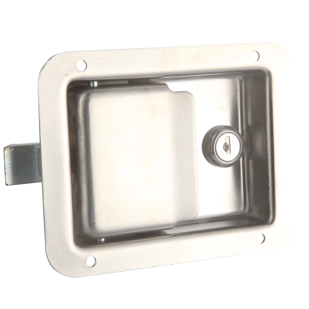 Heavy Duty  Vehicle Door Canopy Stainless Steel 304 Lock With Spring Loaded Paddle Latch Lock