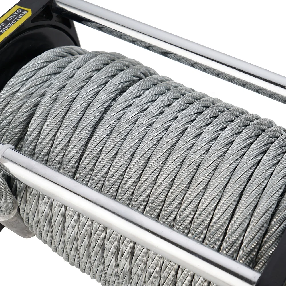 保証付 電動ウインチ 9500lb ファイバーロープ仕様 12V リモコン 