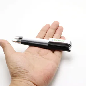 Hot Sales Twist Action Plastic Ball Pen Matte Coated  Big Clip Promotional Gift Pen