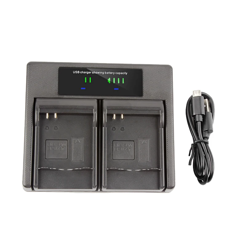 RingTeam BP-85ST Battery Dual Charger with LCD Light 85ST Charger for SC-HMX10 SC-HMX10A SC-HMX20 SC-HMX20C