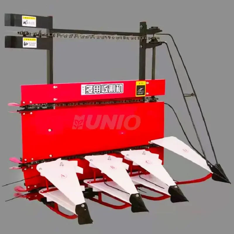Mini Wheat and Rice Reaper Binder Cutting Grass Cutter Machine Rice Harvesting Machine Tow Behind Mower Forage Hacombine Machine