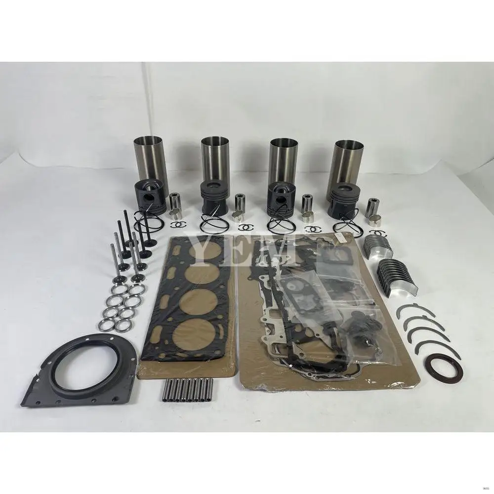 1104 Overhaul Kit With Piston Rings Liner Bearing Valves Full Gasket Kit for Perkins