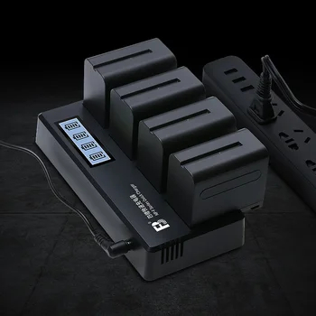 FB-AC-NP-F970-4CH Professional Camera Lithium Battery AC Battery Charger Fast Battery Rechargeable Charger detail image