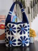 Borsa a tracolla Daisy blu navy