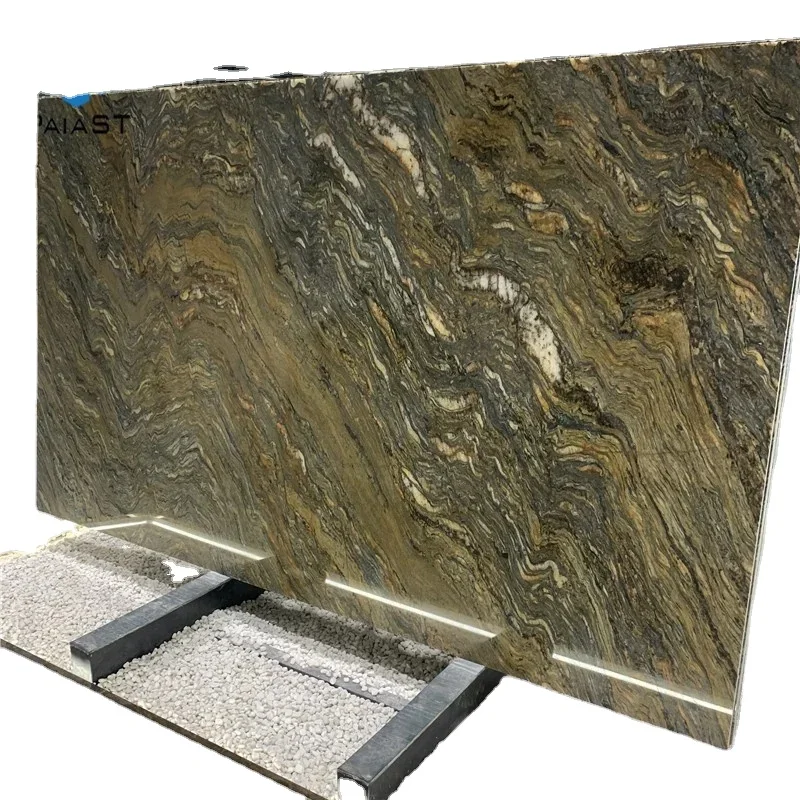 Brazilian Natural Gold Silk Quartzite Slab Exotic Stone For Countertop And Villa Decoration